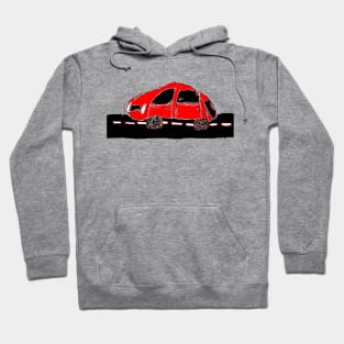 car childrens drawing pencil pixelart Hoodie